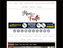 Tablet Screenshot of momsoffaith.com